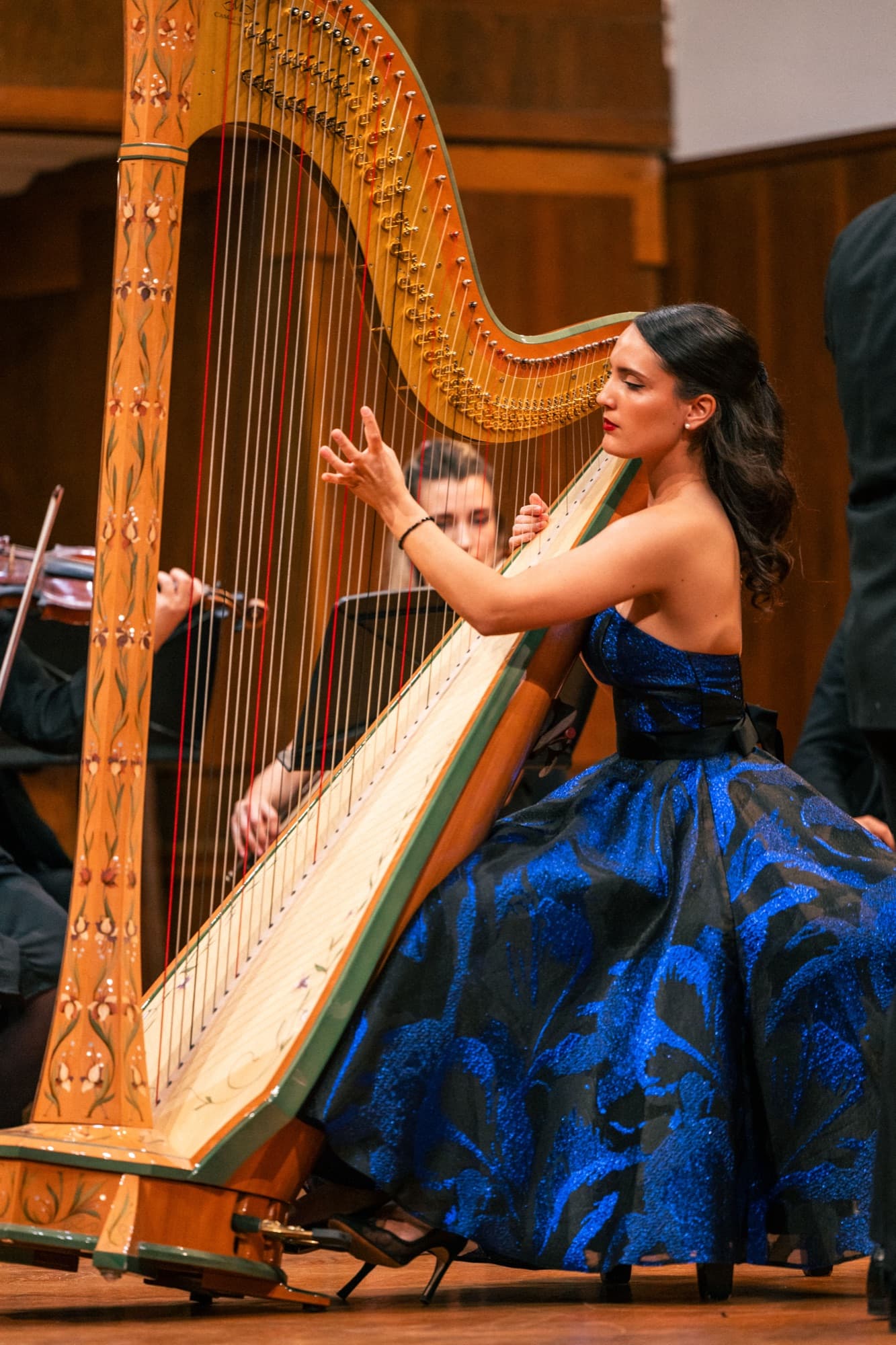 Irina performing as a soloist with orchestra